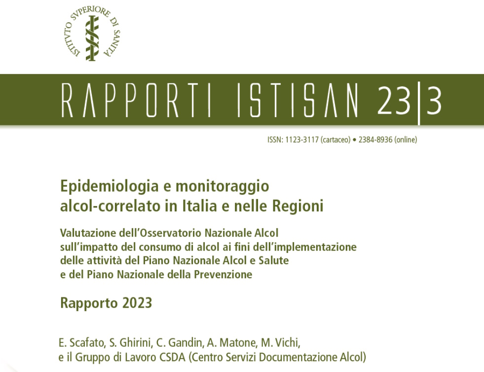 Epidemiologia e monitoraggio alcol-correlato in Italia e nelle Regioni. Valutazione dell’Osservatorio Nazionale Alcol sull’impatto del consumo