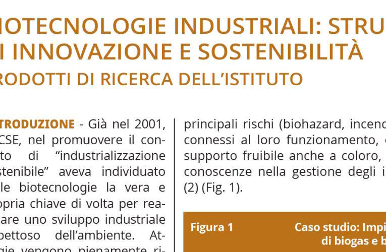 Biotecnologie industriali innovazione e sostenibilità
