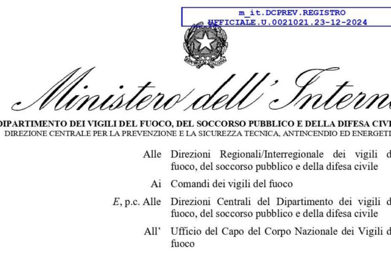 Linee Guida antincendio