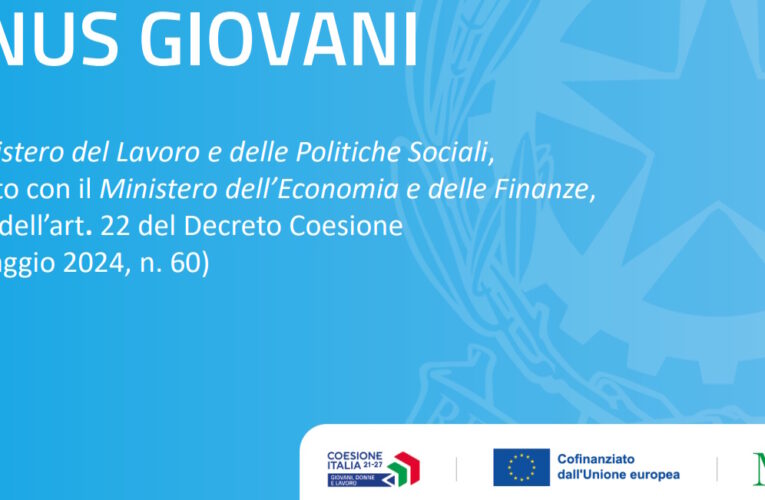 Bonus giovani e bonus donne