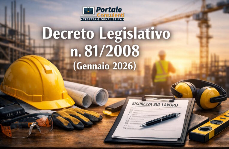 D lgs 81 versione gennaio 2026