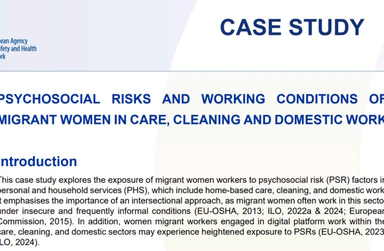 Rischi psicosociali nel lavoro domestico